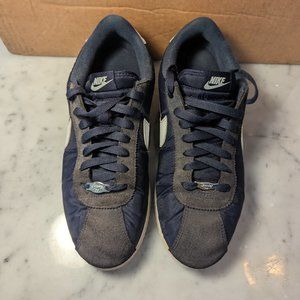 Nike Cortez Basic Nylon Obsidian Blue 819720-411 Running Shoes Men's Size 10